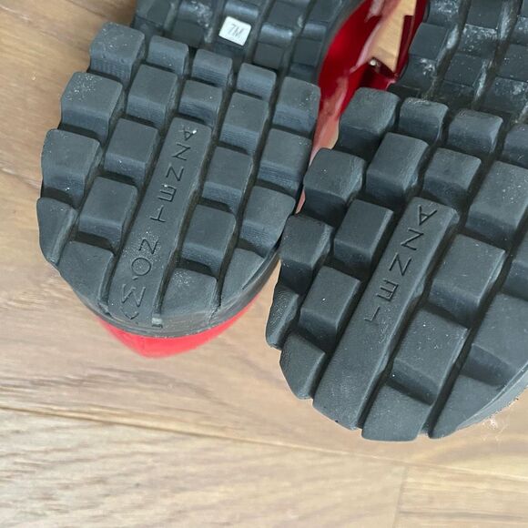 Ramon Tenza Red Patent Leather Mary Jane Lug Sole $250 7 - Picture 10 of 11